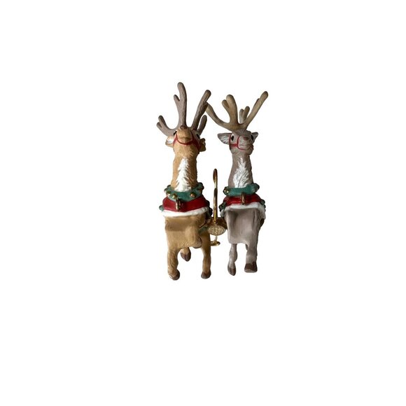 Hallmark Keepsake 1992 Ornament Prancer & Vixen Santa's Reindeer w/Box Christmas - Picture 10 of 10